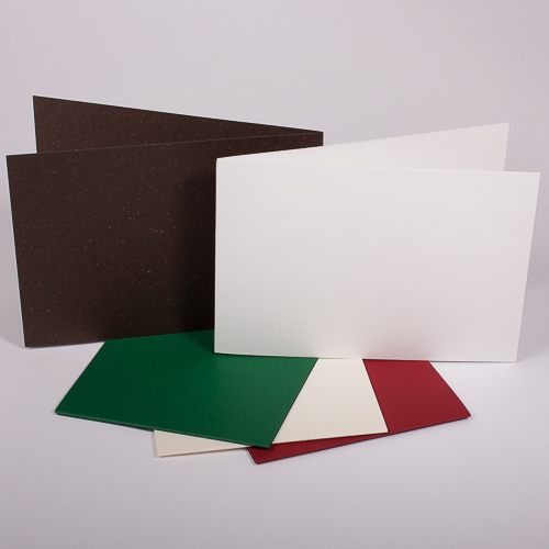 Set 5 Karten 4-Seiter mit Einleger und Kuvert